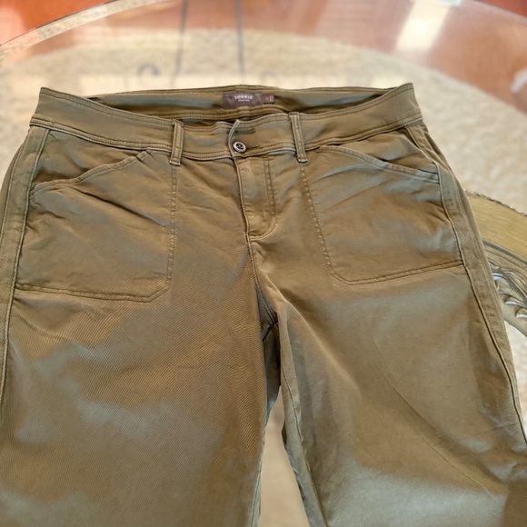Torrid Feel the Fit Army Green Ankle Pants Women's Size 20 Stretch Cotton Blend - Picture 1 of 8